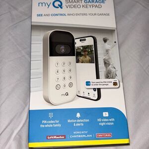 Chamberlain my Q Smart Garage Video Keypad White MYQ-K40TXXW new